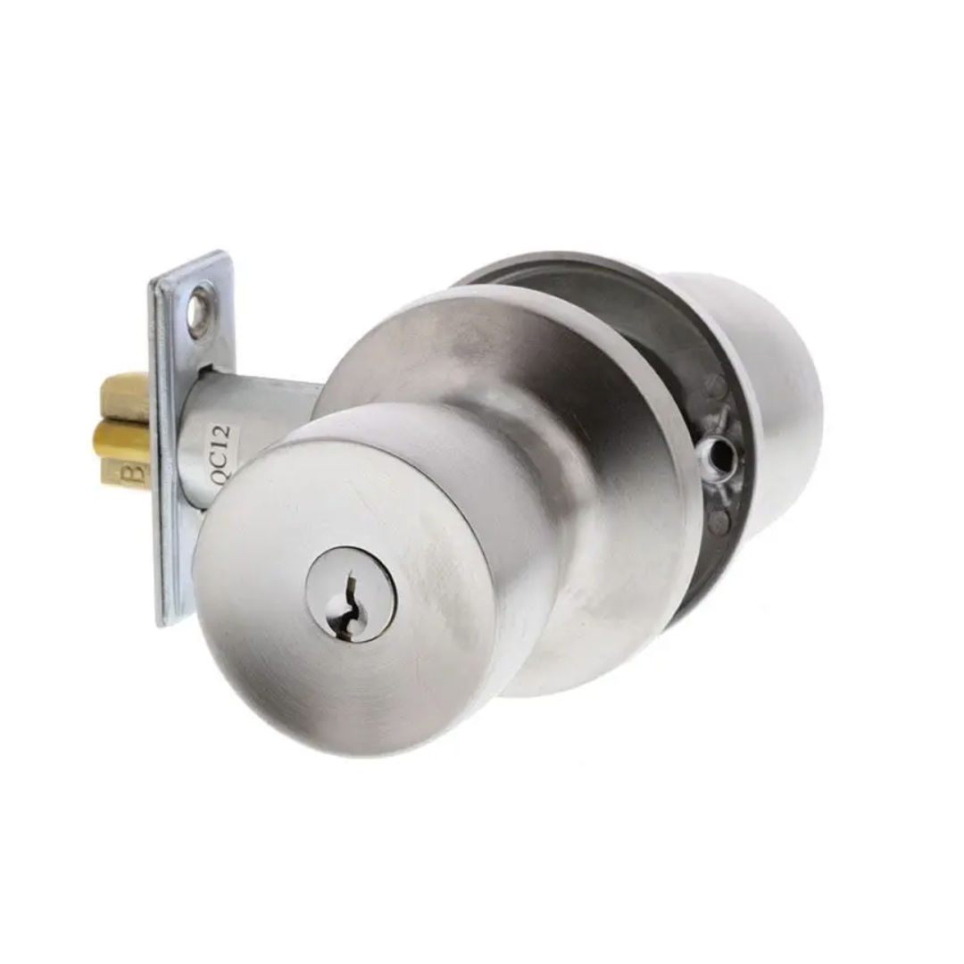 Lockwood 538 Knob Storeroom Lockset - Satin Chrome