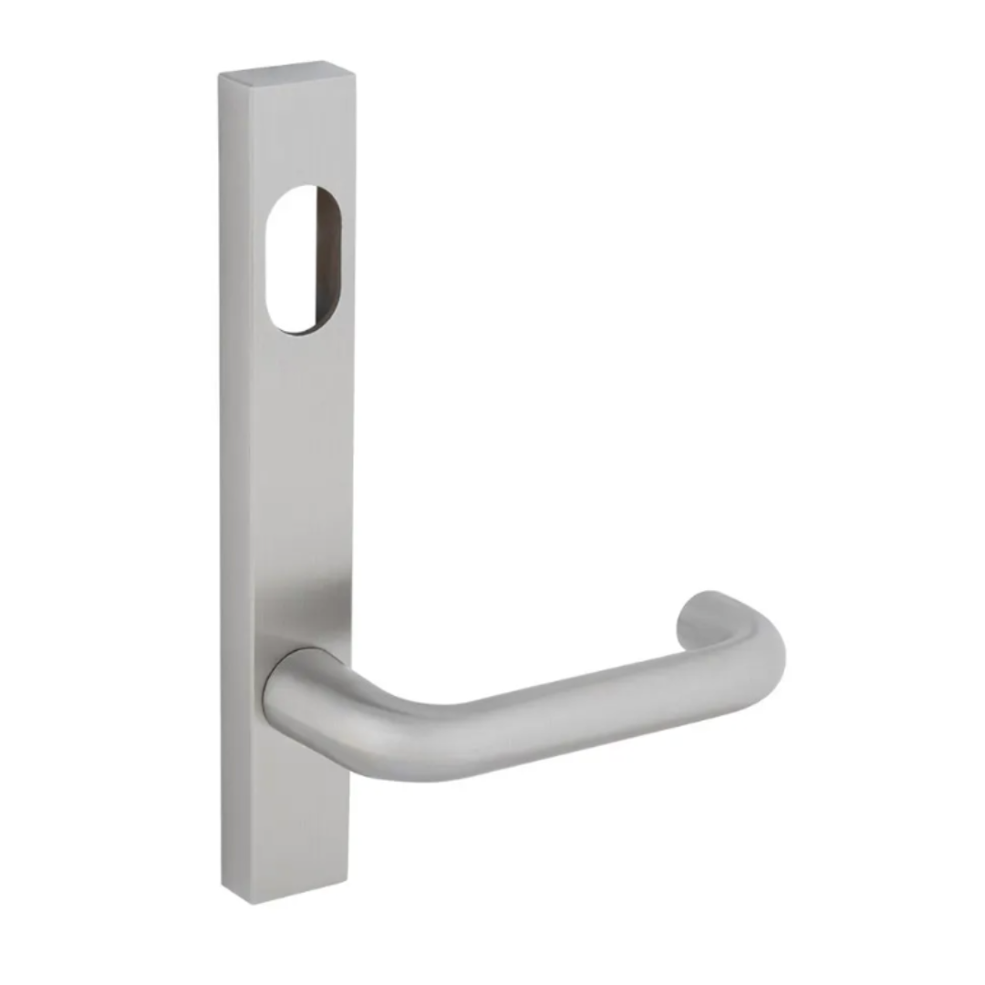 Dormakaba 6400/30 Furniture Narrow Square End Plate Concealed Fix with Cylinder Hole and Noosa Lever