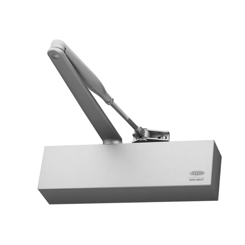 Lockwood 7714 Delayed Action Hold Open Door Closer- Silver - Size 1-4 ...