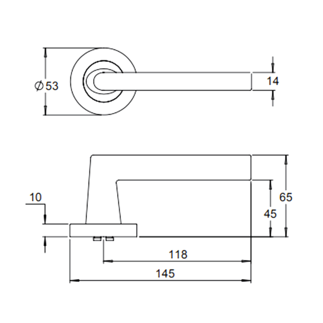 Dormakaba Vision 8300/8 Passage Set Pair
