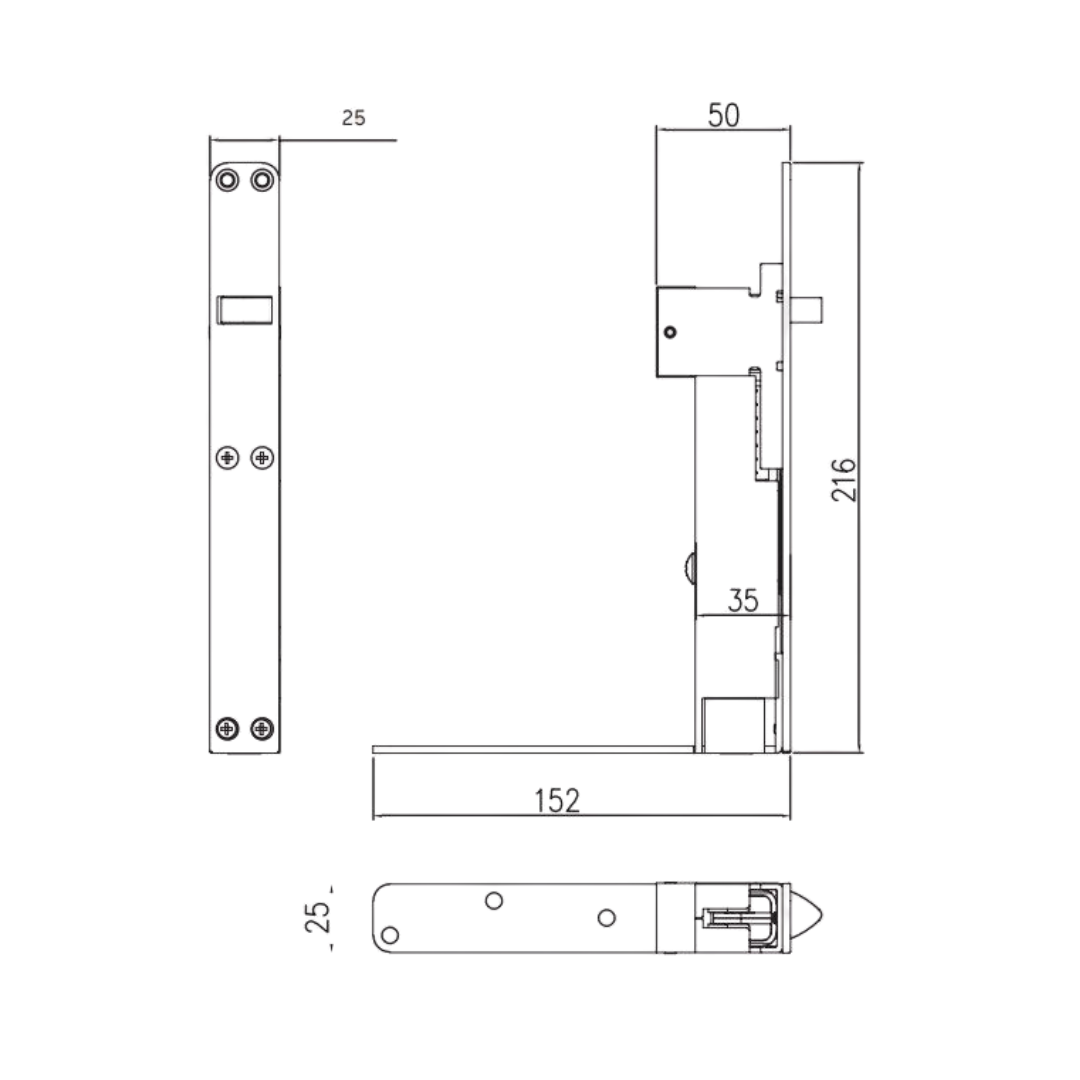 Dormakaba AF667 Automatic Flushbolt