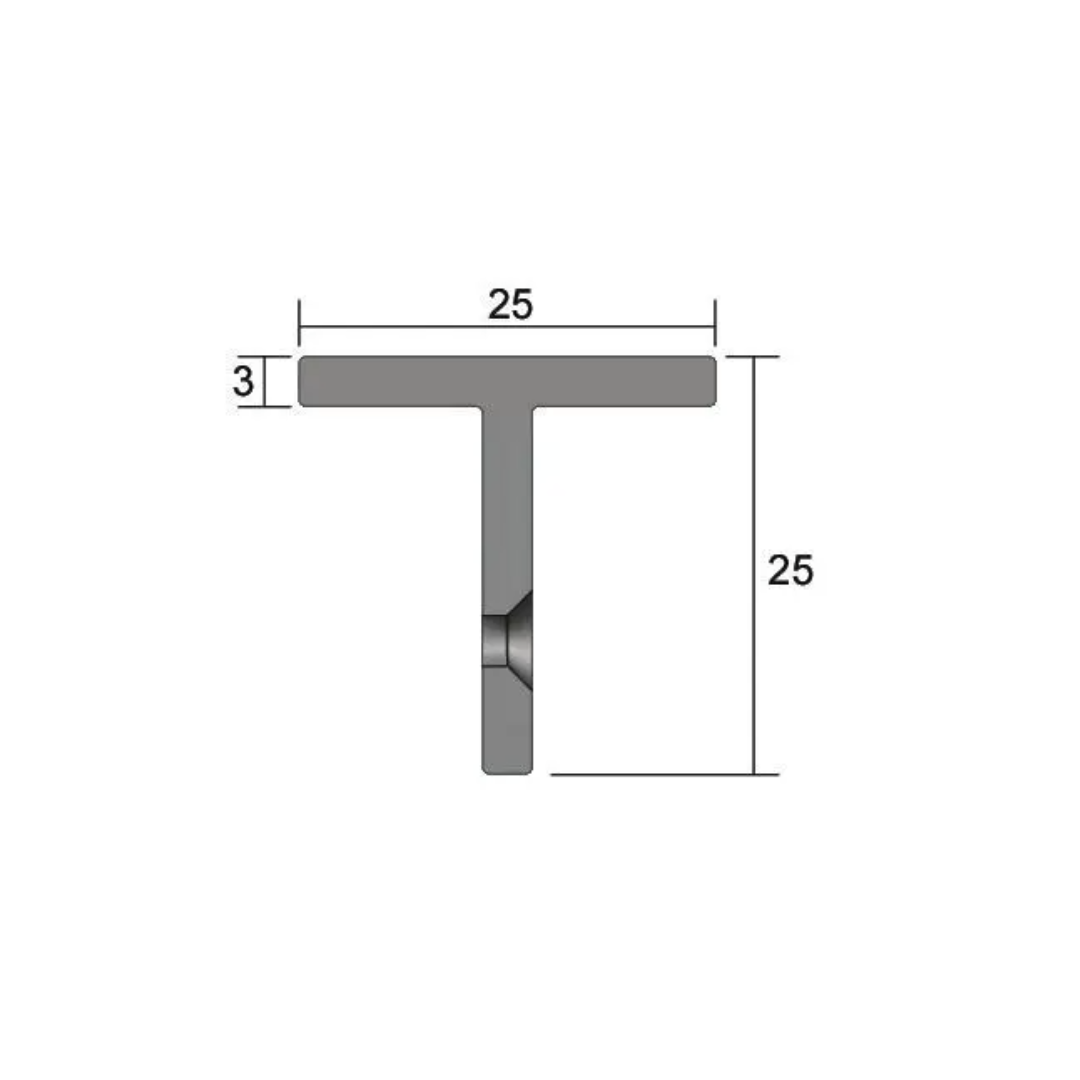 Kilargo IS7062 Aluminium 'T' Section Astragal