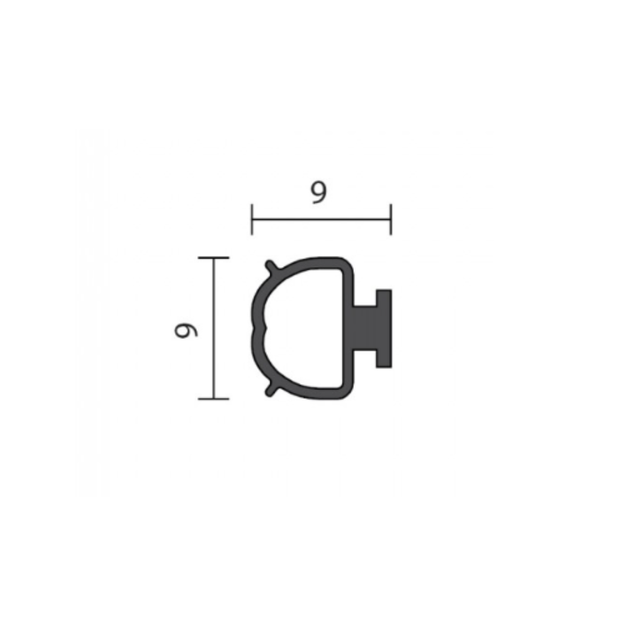Raven Rp93si Raven RP393si Threshold Plate Replacement Silicon Rubber Seal - Black ...