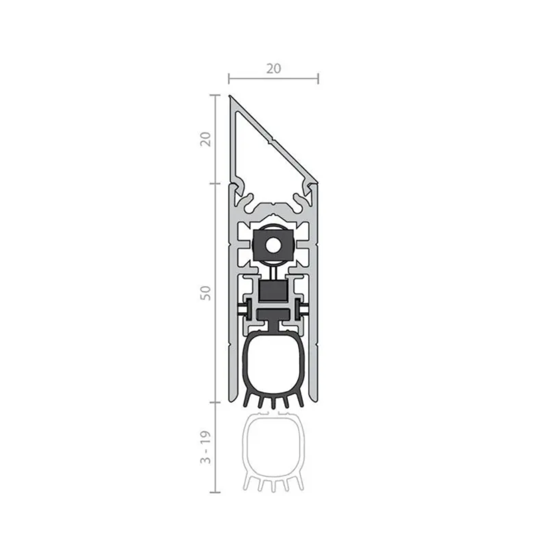 Raven Rp4fz Raven RP99Si Automatic Door Bottom Seal – Doorpac Australia
