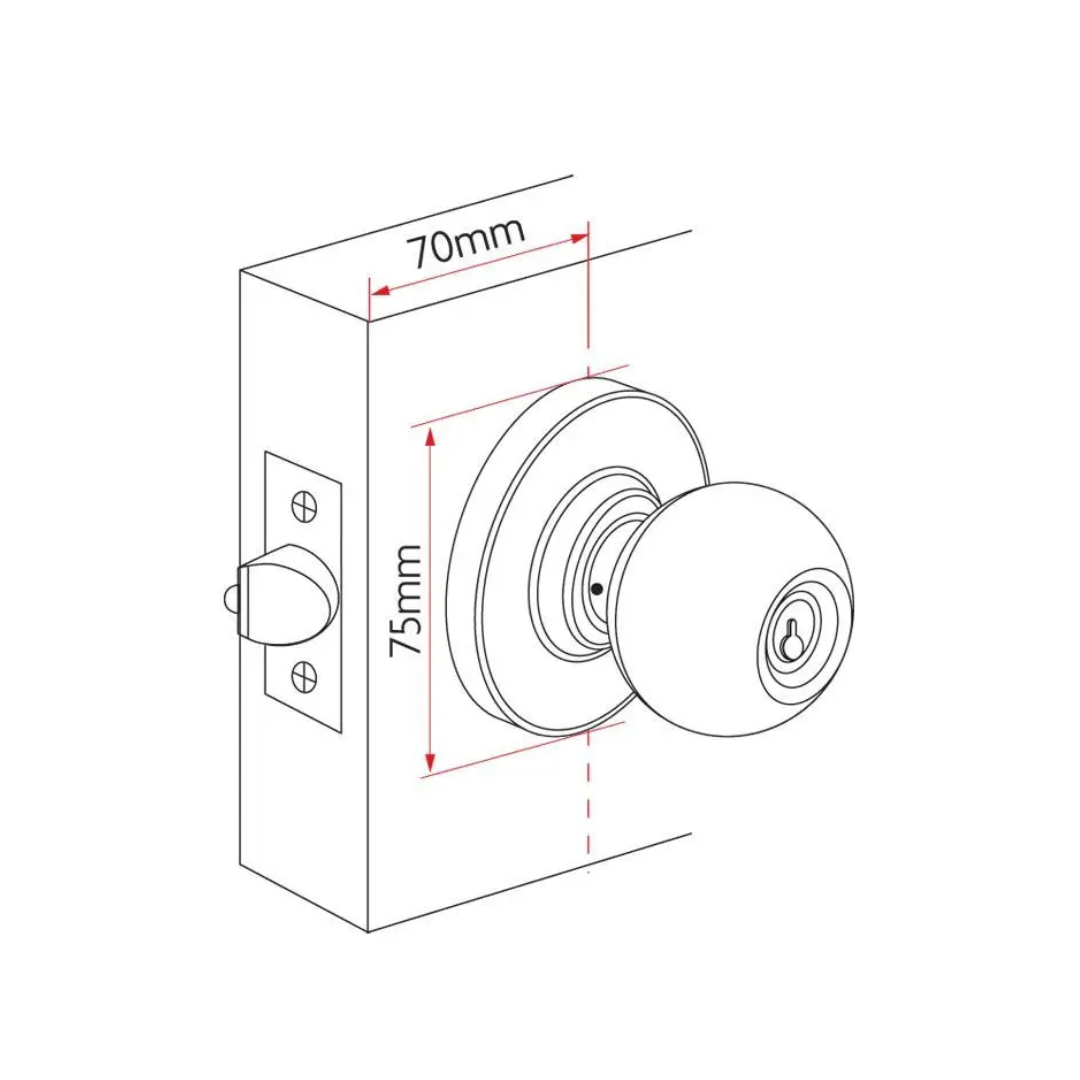 SABRE 300 Series Key in Knob Entrance Set