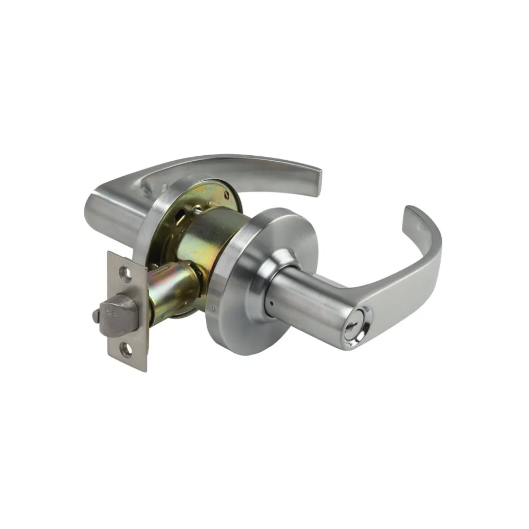 Sabre 400 Series Key in Lever Storeroom Set - Satin Chrome